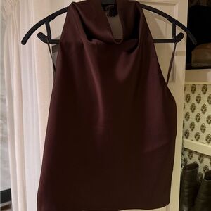 Elegant Brown Halter Top
